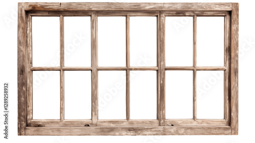 Rustic Wooden Window Frame Old Vintage Window Pane Antique Window Weathered Wood Shabby Chic Window