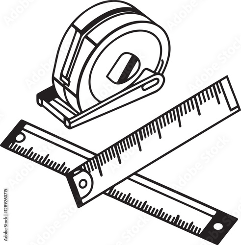 measuring tape Tool for carpentry work