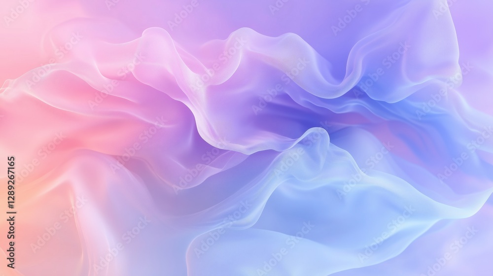 Obraz premium Abstract Gradient Backdrop, A smooth gradient background blending vibrant hues of blue, purple, and pink with soft transitions, ideal for presentations and web design.