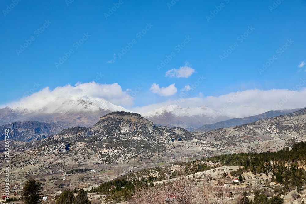 Fototapeta premium Mountainous arid landscape. High quality photo
