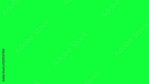 VHS Glitch Transition on Green Screen - Retro 80s 90s Video Effect Overlay