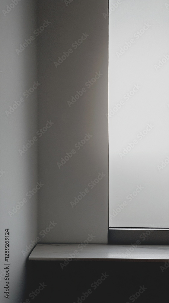 Fototapeta premium Modern abstract architecture artwork with minimalist structures and balanced compositions, conveying a sense of innovation.