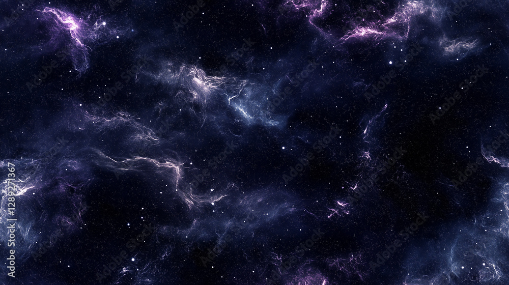 Obraz premium Purple galaxy texture seamless pattern background