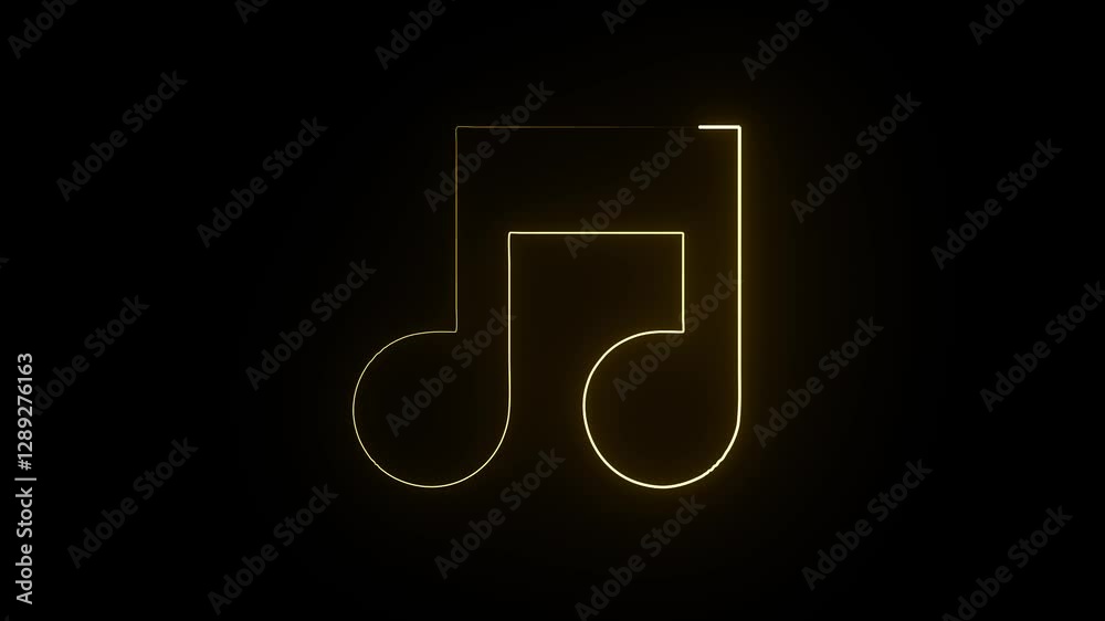 Neon music icon concept. Abstract multi color neon line audio music player icon animation on a black background video. Neon music icon concept. Abstract multi color neon line audio music player icon animation on a black background video.