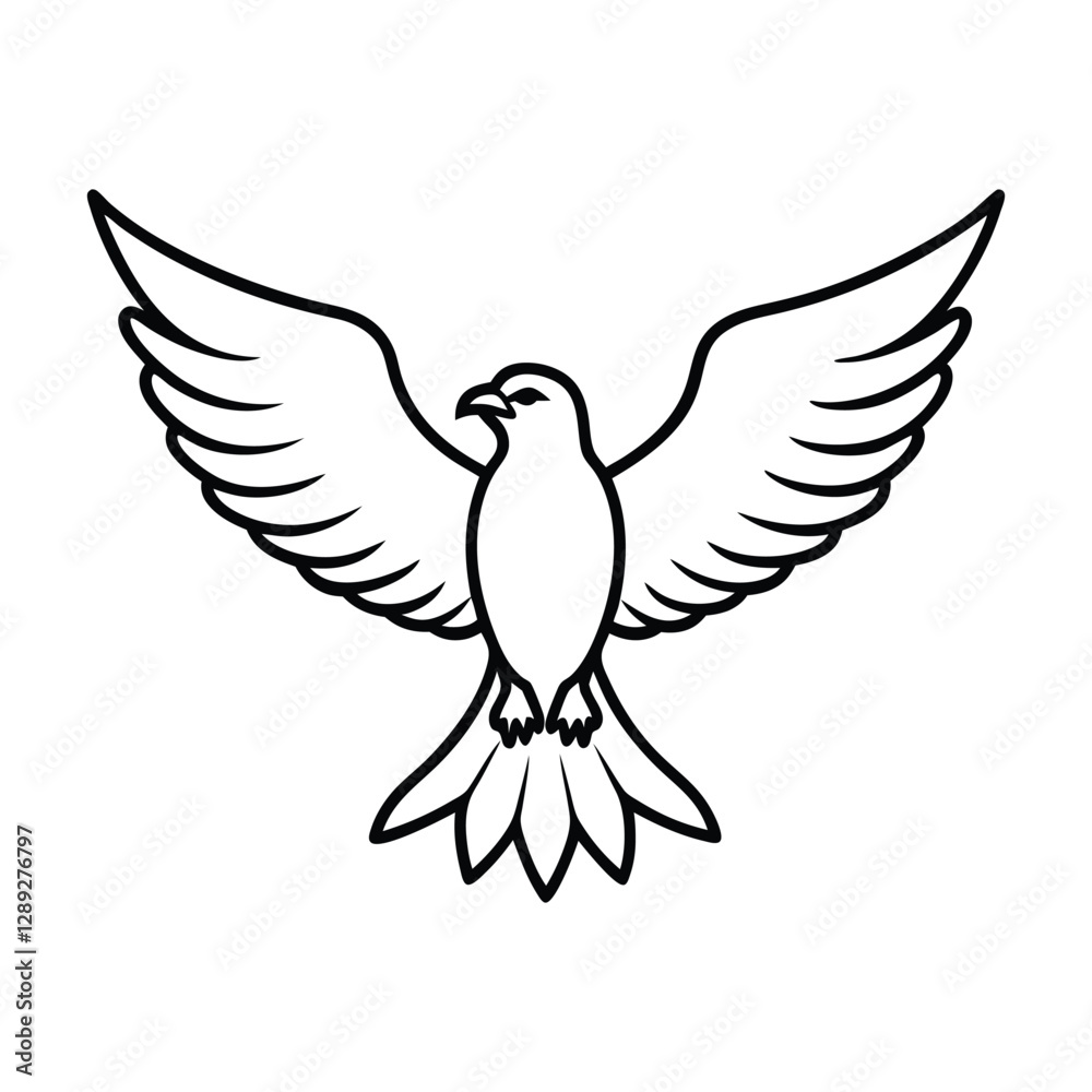 Fototapeta premium eagle with outstretched wings