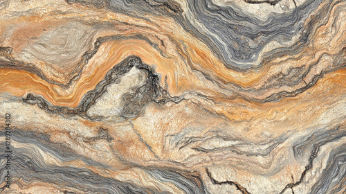 Wallpaper Mural Juparana Colombo granite seamless pattern with orange and gray swirls Torontodigital.ca