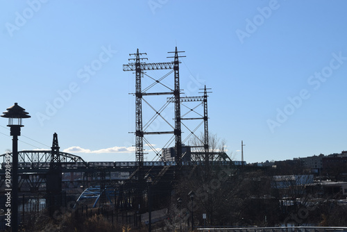Electric Pole Arch of the Railway
