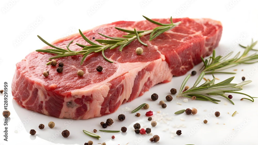Prime Raw Beef Steak with Marbled Texture – High-Resolution Gourmet Food Photography Prime Raw Beef Steak with Marbled Texture – High-Resolution Gourmet Food Photography