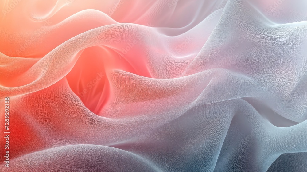 Fototapeta premium Soft flowing fabric with warm hues and delicate textures