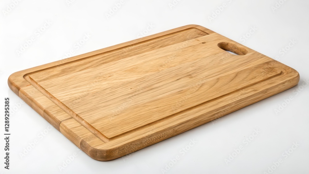 Wooden Cutting Board on White Background Wooden Cutting Board on White Background