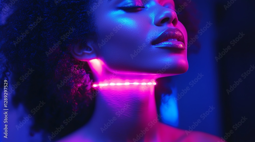 A patient undergoing a non-invasive laser treatment for disease A patient undergoing a non-invasive laser treatment for disease