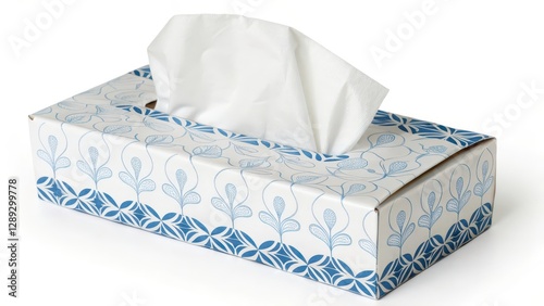 Tissue Box on White Background photo