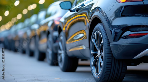 Wallpaper Mural Modern car dealership features stylish vehicles for prospective buyers in a vibrant outdoor display Torontodigital.ca