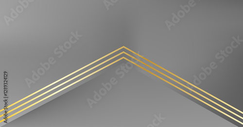 Black gold gradient color geometric triangle abstract background. Wallpaper design