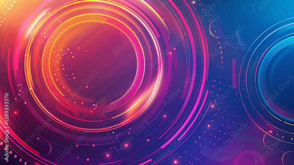 A colorful gradient background featuring concentric arcs in bright coral, cyan, and deep violet tones. A colorful gradient background featuring concentric arcs in bright coral, cyan, and deep violet tones.