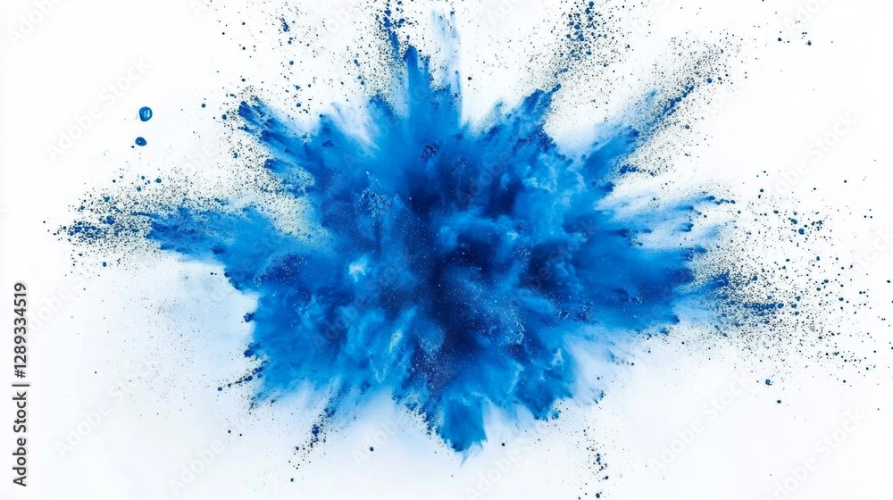Vibrant Blue Powder Explosion Abstract Cloud Color Burst Dynamic Energy Artistic Design Vibrant Blue Powder Explosion Abstract Cloud Color Burst Dynamic Energy Artistic Design