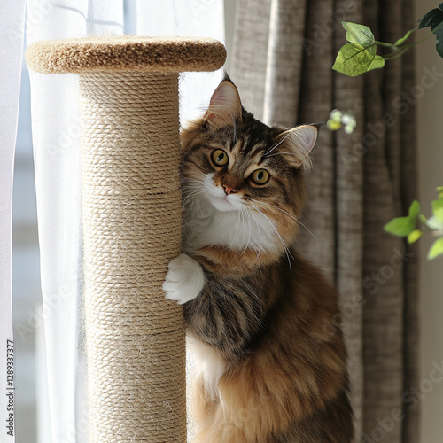 cat on the window photo