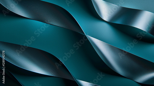 Wallpaper Mural A smooth gradient background transitioning from deep teal to steel gray, accented with diagonal glowing stripes and subtle metallic highlights for a professional look. Torontodigital.ca
