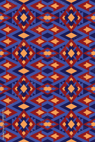 blue and dark red abstract geometric background