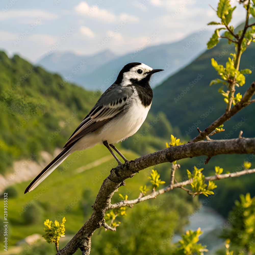 Fototapeta premium blue tit on branch