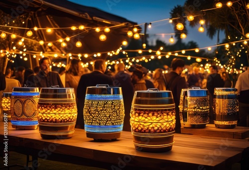 innovative custom beer kegs featuring unique led lighting effects enhanced visual appeal events gatherings, design, appearance, celebration, ambiance