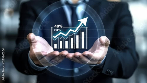 Strategic progress: rising trends, data growth, glowing arrows, economic improvement, performance development, innovation analytics, financial success, upward chart, metrics analysis strategies.