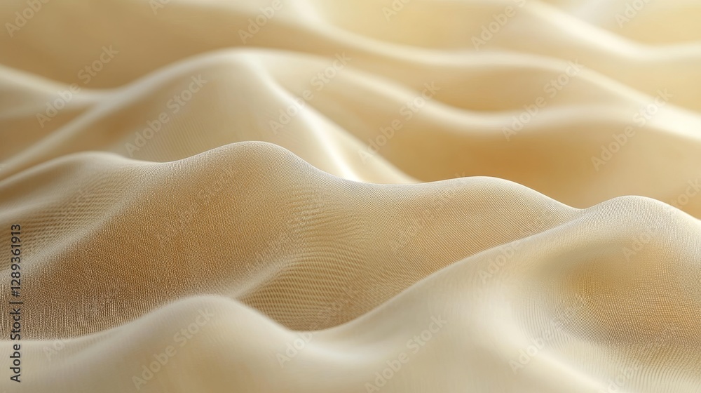 Soft flowing fabric displays gentle folds and subtle color gradients Soft flowing fabric displays gentle folds and subtle color gradients