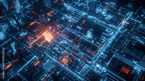 Wallpaper Mural Futuristic Cyber Physical Battlefield with Control Torontodigital.ca