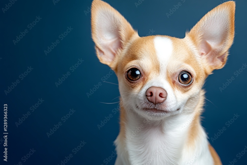 Chihuahua dog on colorful background, showing cute and playful expressions. Chihuahua dog on colorful background, showing cute and playful expressions.