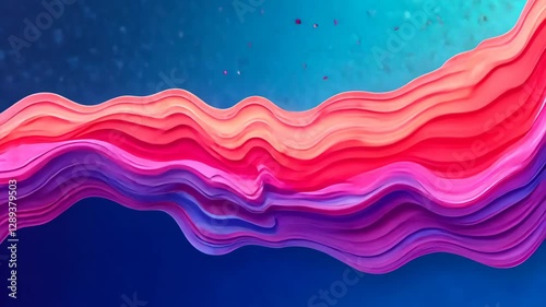 Lively Video Of Abstract Fluid Colorful Wavy Shapes With Energetic Swirls And Rich Hues, Providing A Playful And Inspiring Visual Journey.