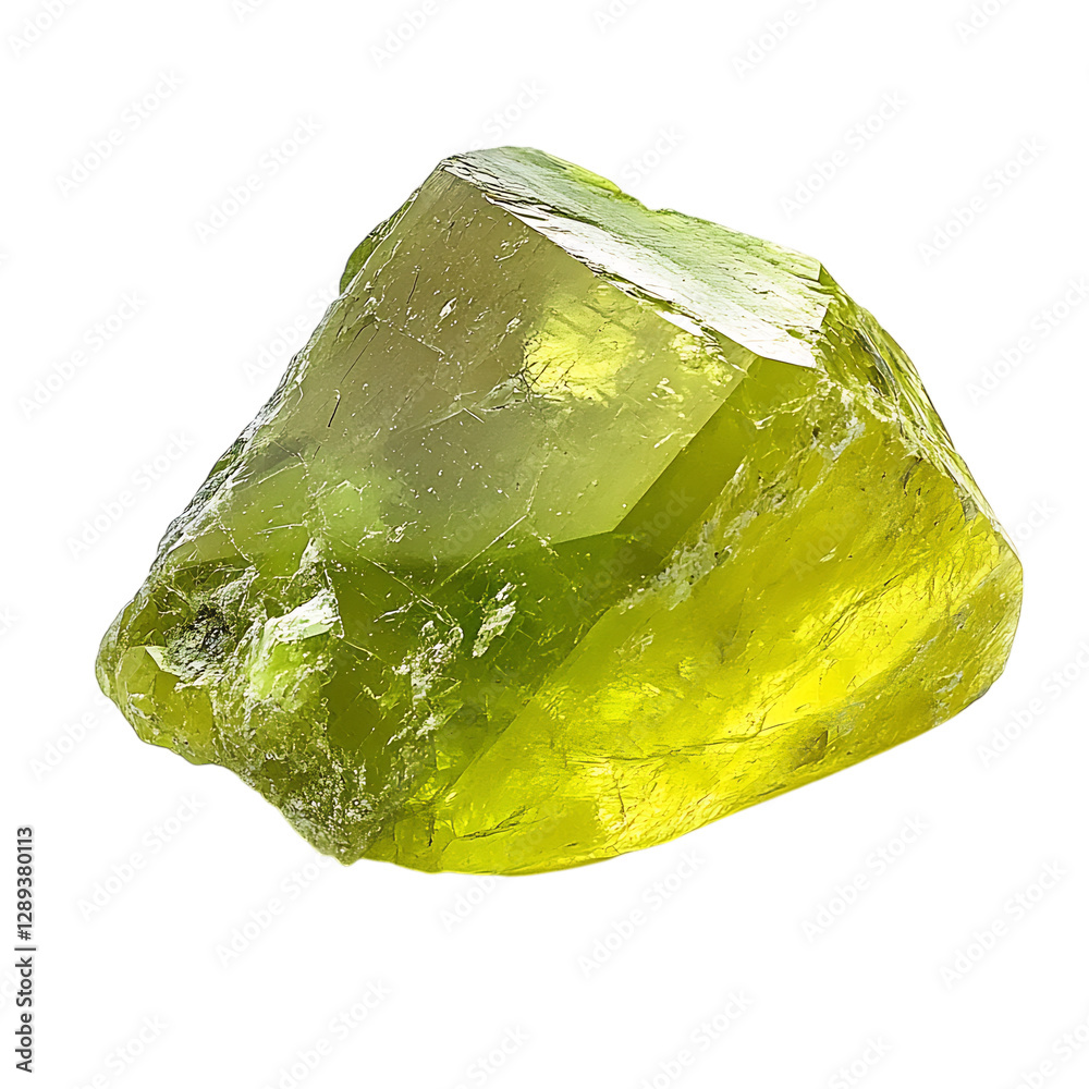 A Smooth Peridot Stone with Bright Yellow Isolated on Transparent Background A Smooth Peridot Stone with Bright Yellow Isolated on Transparent Background