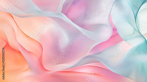 abstract fluid shape spring background pattern