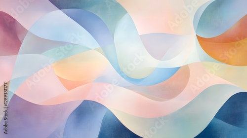abstract fluid shape spring background pattern