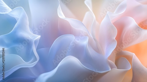 abstract fluid shape spring background pattern