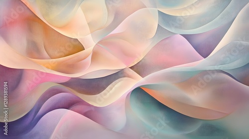 abstract fluid shape spring background pattern