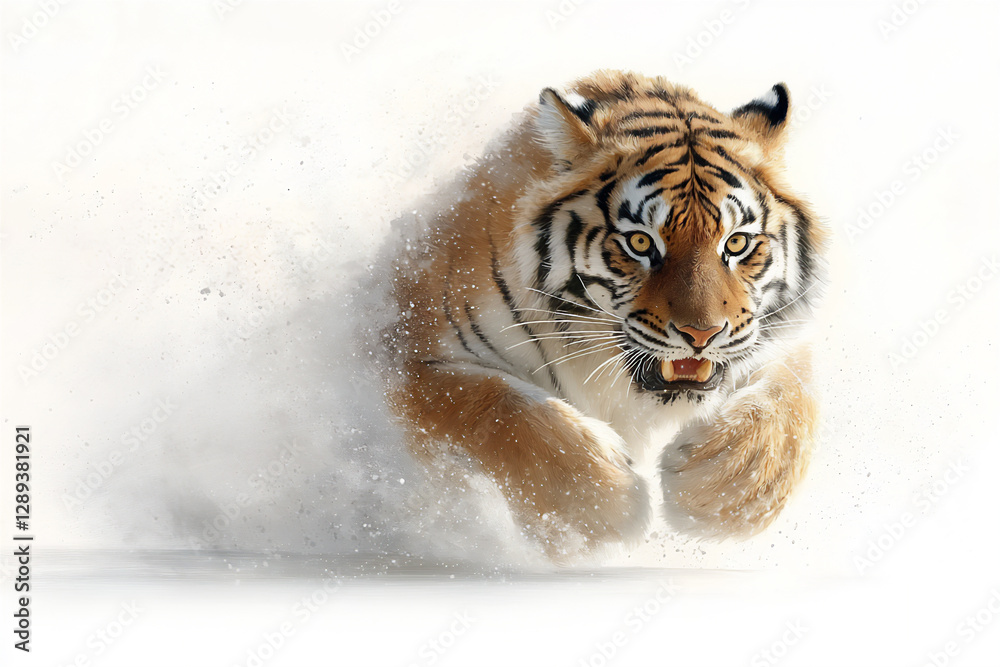 Obraz premium wildlife art: drawing predators in action explore techniques for drawing