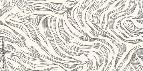 Abstract wavy zebra lines seamless pattern. Modern minimalist marble texture repeat background for design, fabric, textiles, packaging, wallpapers, invitations, and branding