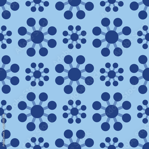 abstract blue background with circles