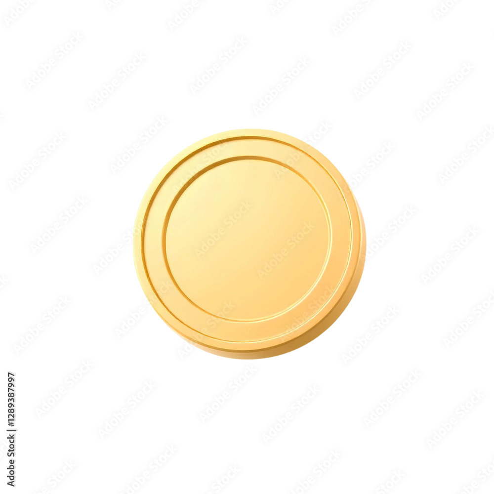 3d golden coin with a shiny surface, symbolizing money and investment, high quality png isolated on transparent background 3d golden coin with a shiny surface, symbolizing money and investment, high quality png isolated on transparent background