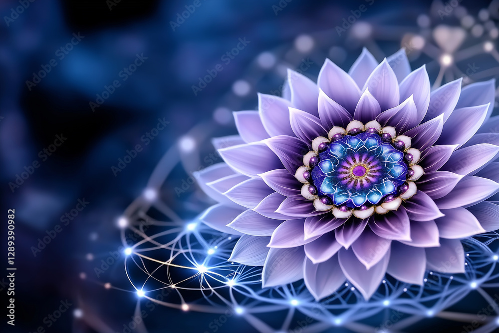 Fototapeta premium Pastel Chakras Align Harmoniously in a Cosmic Mandala Radiating Energy and Tranquility