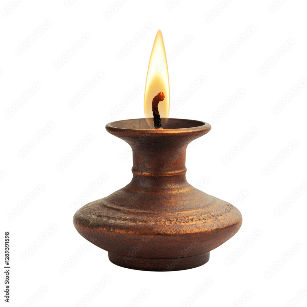 Flickering Flame of a Small Candle Isolated on Transparent Background Flickering Flame of a Small Candle Isolated on Transparent Background
