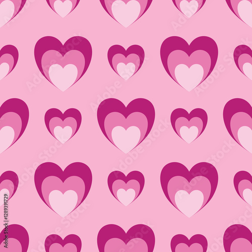 seamless background with hearts