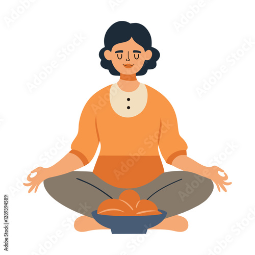 Mindful Eating Woman Meal Awareness