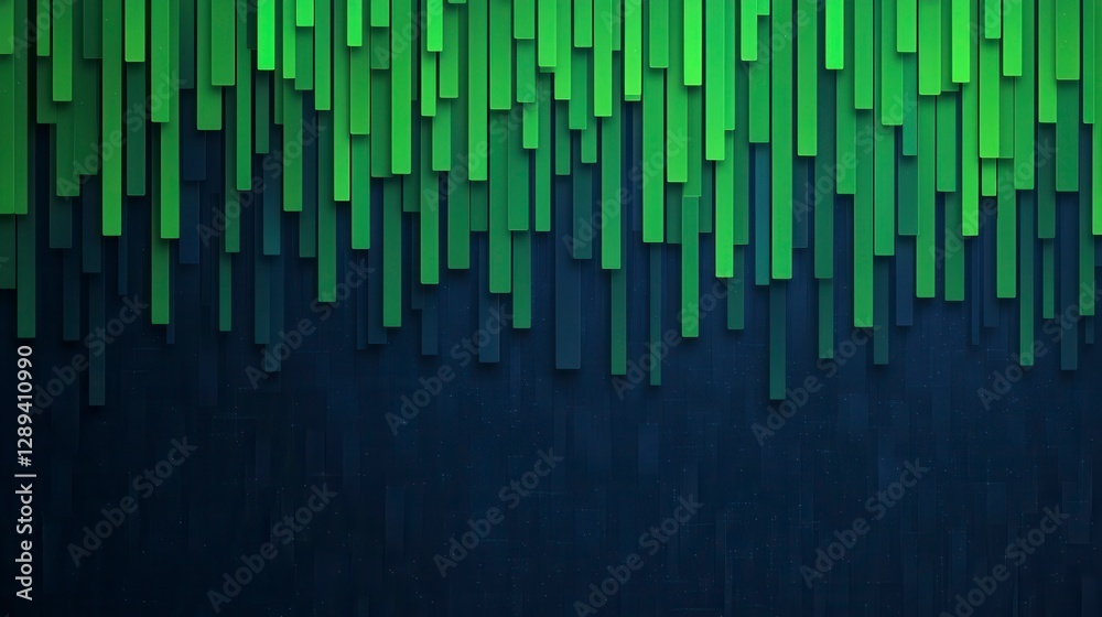 Abstract gradient art piece showcasing vertical green and dark blue linear patterns for modern design aesthetics Abstract gradient art piece showcasing vertical green and dark blue linear patterns for modern design aesthetics