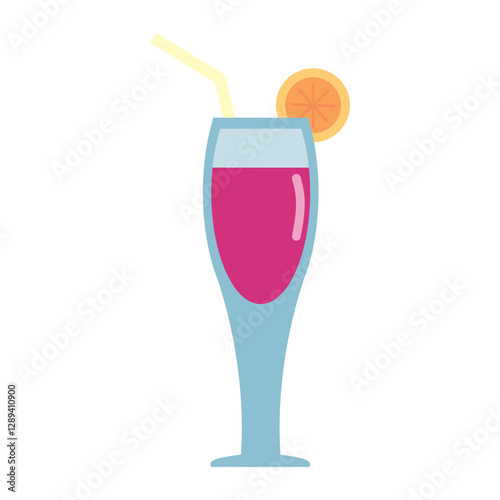 Cocktail icon vector image with a white background