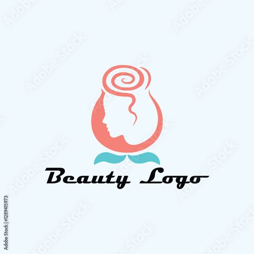 spa beauty salon and makeup natural beauty logo design vector