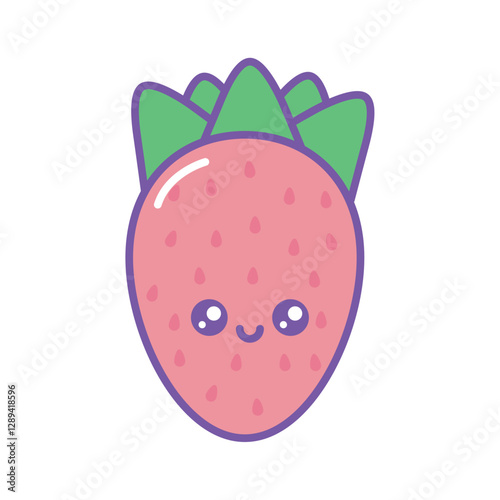 Vector image of a kawaii-style spawn icon with a white background