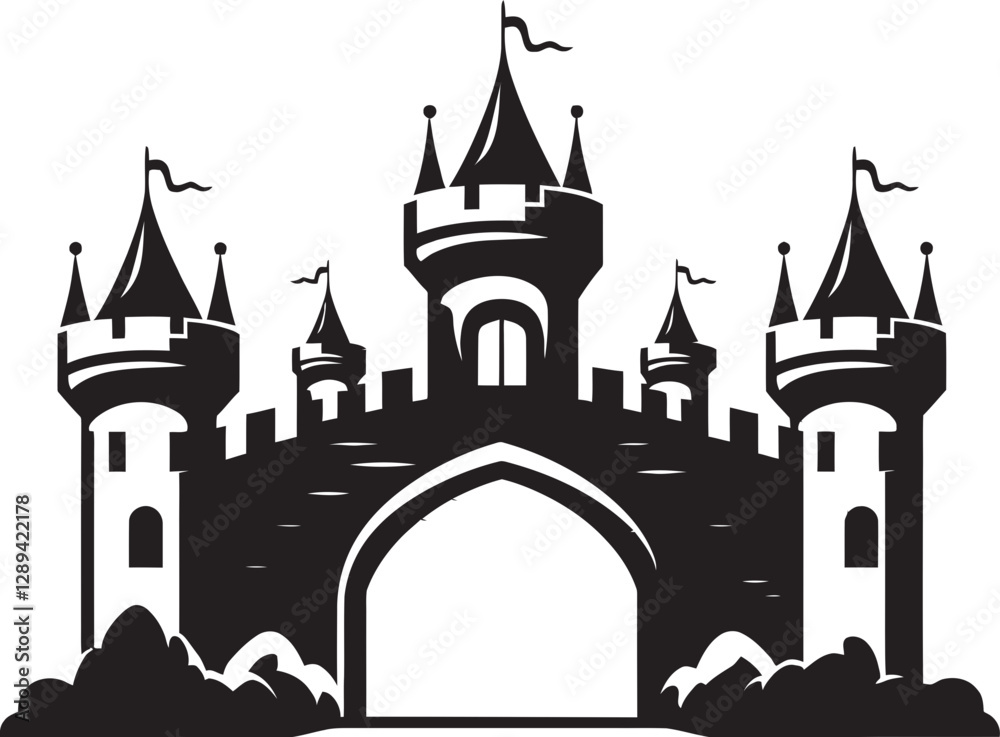 Obraz premium The Tale of the Silver Crown Legends from the Castle