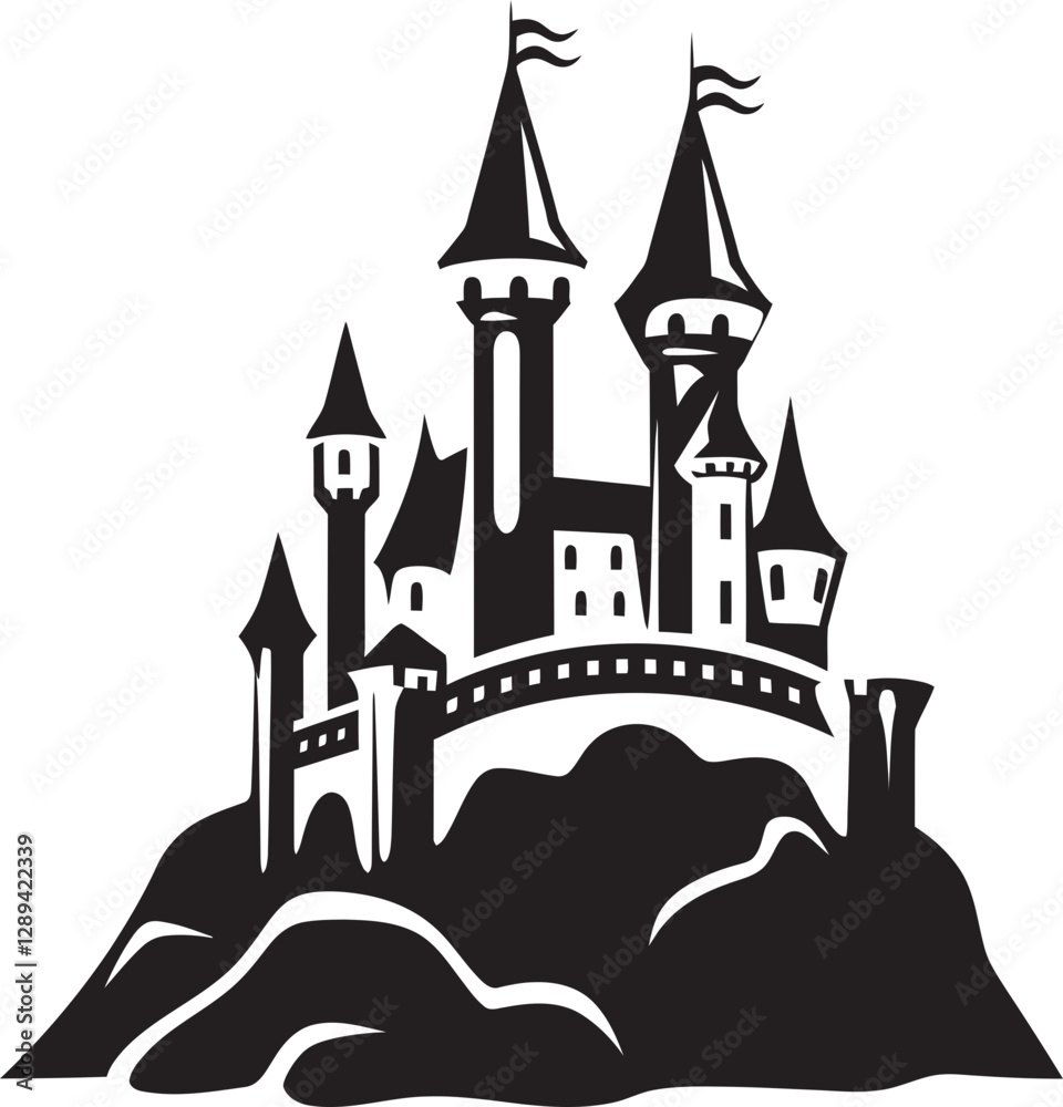 Obraz premium The Hidden Passage A Journey Through the Castle Enigma
