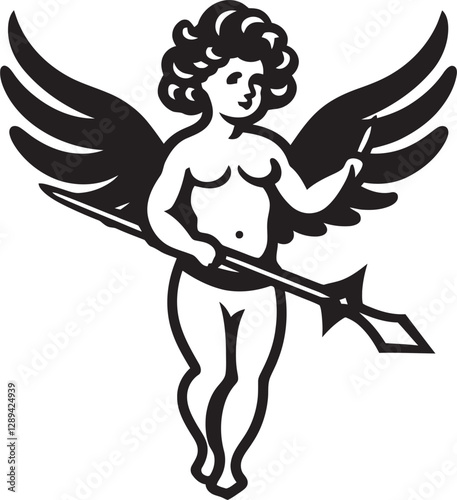 Wallpaper Mural The Heart  Emissary Cupid  Role in Romantic Endeavors Torontodigital.ca